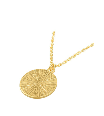 Mystic Ocean Hip Hop Necklace - Retro Gold Coin Pendant