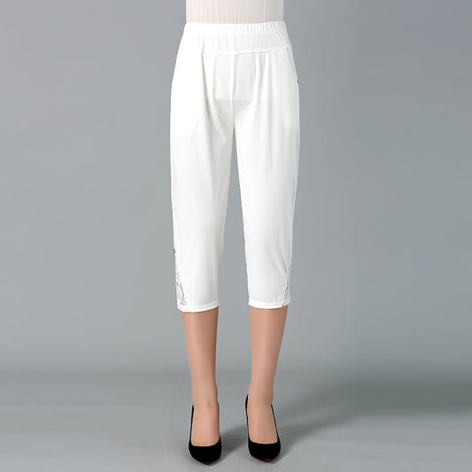 High Waist Stretch Shorts for a Slim Fit